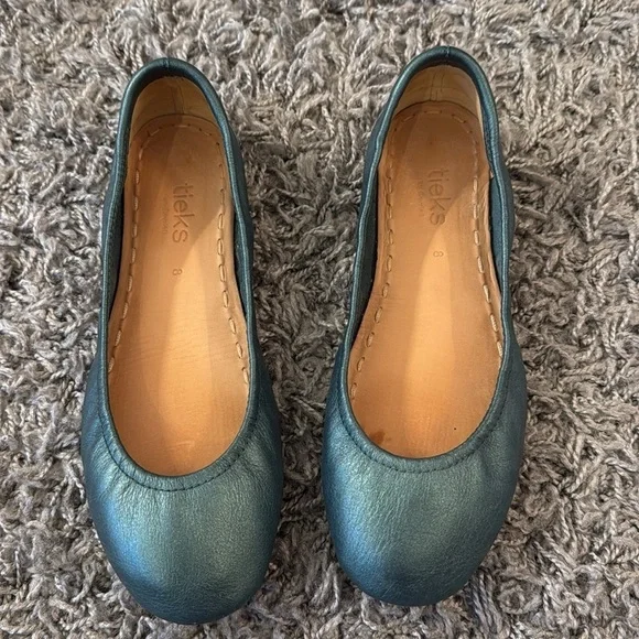 Tieks Tahitian Pearl Leather Ballet Ballerina Flats Shoes Limited Edition - Picture 4 of 17